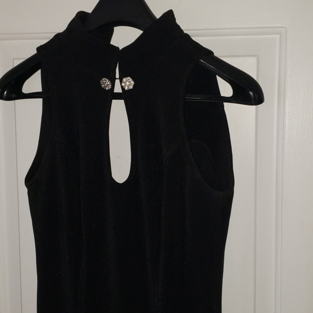 Elegant long black dress